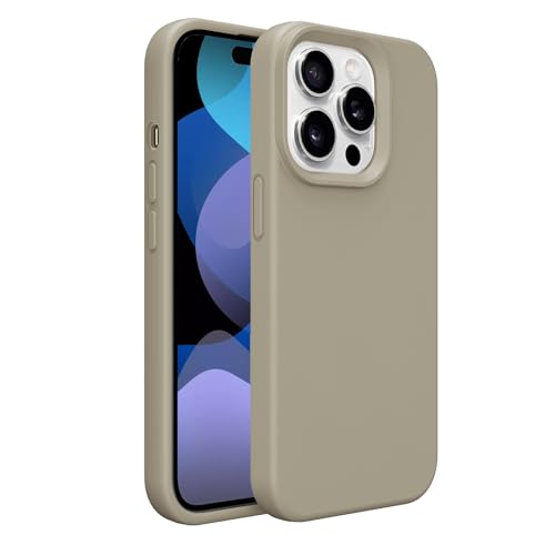 Image of iPhone 11 pro max Case Silicone,Soft Microfiber Lining(Rock ash)
