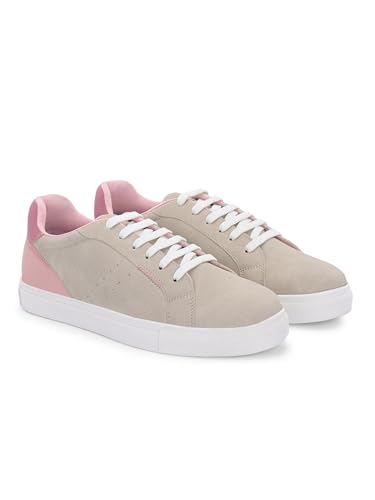 Image of Centrino Women's Casual Shoes | Colorblock Sneakers with Ultra Soft Cushion Lace-Up Shoes All-Day Comfort | Trendy & Lightweight Design | Low Top Flat Sole (7603)
