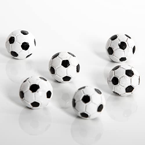 Logbuch-Verlag 6 mini Fußbälle kleine Deko Bälle schwarz weiß Tischdeko Give-Away Fußball Party 2 cm Logbuch-Verlag 6 mini Fußbälle kleine Deko Bälle schwarz weiß Tischdeko Give-Away Fußball Party 2 cm