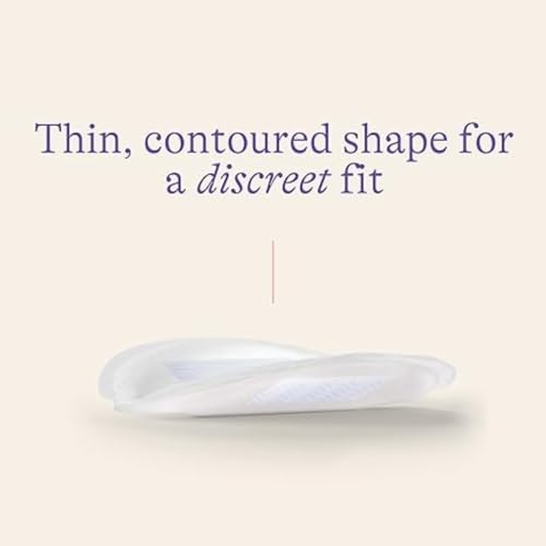 Lansinoh Disposable Nursing Breast Pads, Prevent Leakage, Ultra Thin and Discreet with Perfect Contoured Fit, Soft & Skin Friendly, Maximum Absorbency, Individually Wrapped for Convenience, 60 Count