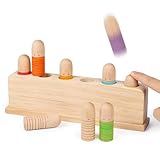 ALLABC Baby Pop Up Doll Cause and Effect Toys for Kids Ages 3-5 Preschool Games Wooden Montessori Toys for Toddlers 1-2-3