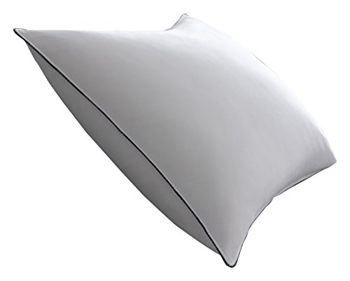 Costa del Pacífico de Plumas Company Mejor Almohada con Patente Cubierta Suave de algodón Pulido, Blanco, Super Standard