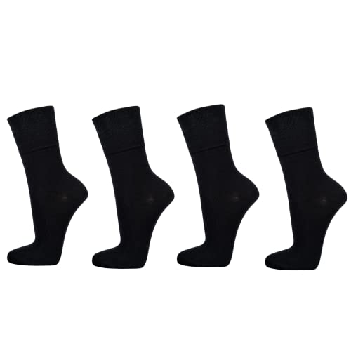 Leo Design 4 Pack Cotton Seacell Dress Socks, Men & Women, Business, Super Soft2