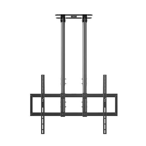 Image of AUDIOVAN Heavy Duty Ceiling Mount for 65 inch- 120 inch Interactive Panels, Dual Pole Wall & Ceiling Stand, Max VESA 1200x600mm,100kg Load Capacity,Height Adjustable, ±45 Tilt (Fixed Ceiling Mount DHC-1260)