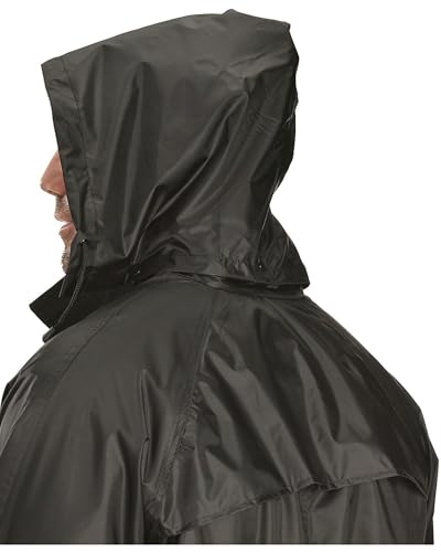 M&F Western Men's Saddle Slicker Adult Rain Coat, Black4