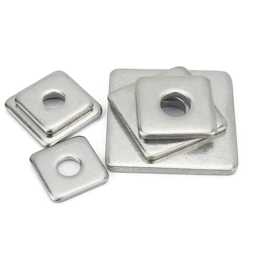Mdingbao-�V�[�����b�V���[ M3 M4 M5 M6 M8 M10 304 Stainless Steel Square Washers Flat Washers, ��������Ƒϋv��������(M4x14x1-20pcs)