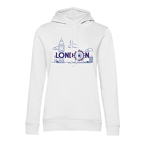 Sweat à capuche London Angleterre coupe confortable idéal pour rester au chaud avec élégance