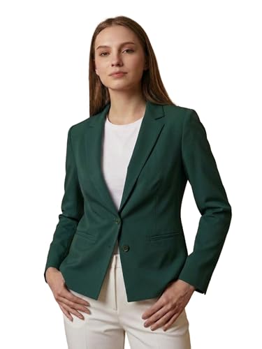 Image of ROCKSY Black Smart Casual Formal Blazer for Women, Regular Fit Stylish Blazer for Women