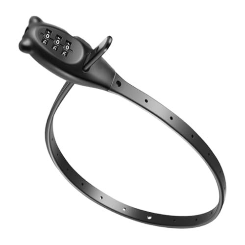 Candado para casco de motocicleta, cable de bloqueo de bicicleta con combinación, accesorios antirrobo de protección ajustable para puerta, monopatín, gabinete, scooters, cochecito, puerta de