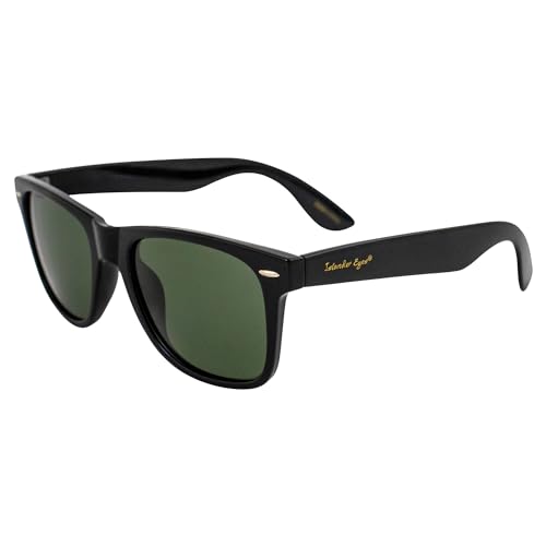 Azores Polarized Sunglasses for Men or Women Impact-Resistant Polycarbonate Black Frame w/Grey Lens