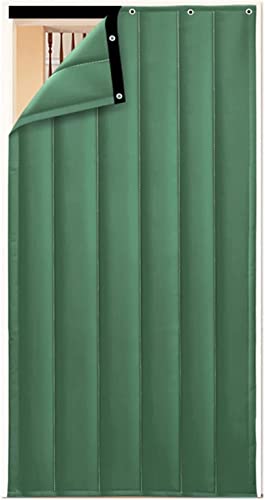 Manta insonorizada para puerta con aislamiento térmico para el hogar, cubierta gruesa de invierno, resistente al viento, impermeable, protección contra el frío, reducción de ruido, ahorro de energía,