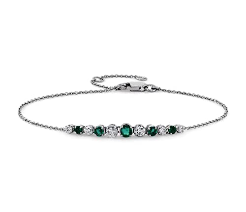 Pierre de tennis cadeau idéal en argent sterling 925 avec courbe délicate