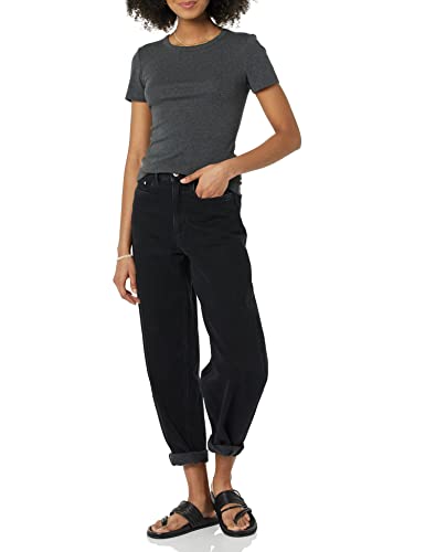 Image of Amazon Essentials Women's Slim-Fit Short-Sleeve Crewneck T-Shirt, Pack of 2