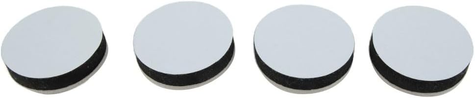 4-Pack EVA + Felt Non-Slip Furniture Leg Pads Chairs, Tables, Desks & Appliances – Floor Protector Pads with Shock-Absorbing & Mute, Black