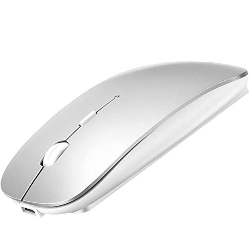 skook-Rechargeable-Bluetooth-Mouse-for-MacBook-Pro-MacBook-Air-NotebookBluetooth-Wireless-Mouse-for-Laptop-Bluetooth-Mouse-for-PCNotebook-PCLaptop-Silver
