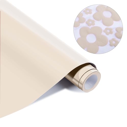 HTVRONT Puff Vinyl Heat Transfer -10' x 6ft Beige 3D Puff Heat...