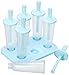 Popsicle Molds Set - 100% BPA Free - 6 Ice Pop Molds Maker(Blue)
