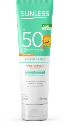 Protetor Solar Sunless Kids Invisível na Pele FPS 50 12g