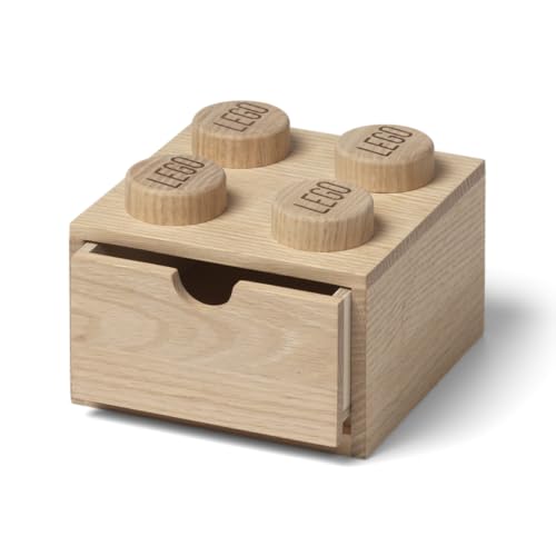 LEGO Square Oak Storage Brick - Light Oak