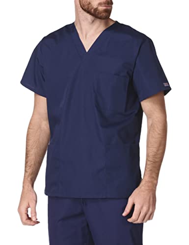 Amazon Crazy 🔥 Deals Cherokee Originals Unisex V-Neck Scrubs Shirt, Navy, Large