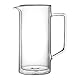 Doppelwandiger Glaskrug, Borosilikatglas, 1 Liter