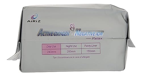 AIRIZ Active Oxygen & Negative Ion Relax Soft Cotton Sanitary Napkin For Day Use - (100 Pads In Pack of 10) Sanitary Napkin/Pad - Image 4