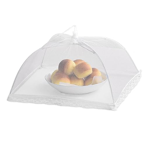 Mesh DE MEDILLA - Mesh Food Cover Cent Tent Umbrella | Redes de Comida colgable | Pop-up encriptadas de Tiendas de Servicio | Paraguas de Pantalla de Red Fina para Aire Libre, Fiestas, picnics, Barba