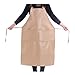 RDBSMGX Industrielle Lederschürze mit 2 Taschen Kochschürze Grillschürze wasserdichte Ölbeständige Extra Lange Schürze für Alle Arten Von Wasserindustrie 110 X 60 cm (43,3 X 23,6 Zoll)