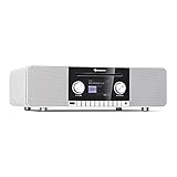 Auna Connect CD MKII Radio WiFi, Reproductor de CD HiFi, receptores Radio WiFi-Internet, Reproductor de CD, MP3, Dab+, Spotify Connect Radio, Receptor de CD, Blanco
