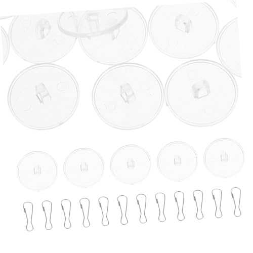 WHAMVOX 40 Ganchos De Pared Con Forma De Disco Para Decoración Colgadores De Techo Con Ganchos Metálicos Adhesivos De Acero Inoxidable