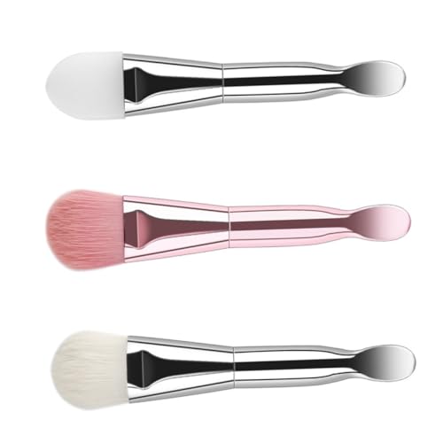FOMIYES 3pcs Silicone Facial Mask Brush Dual Head Makeup Applicators for Stirring Lightweight Portable Face Care Tools for DIY Beauty Treatments
