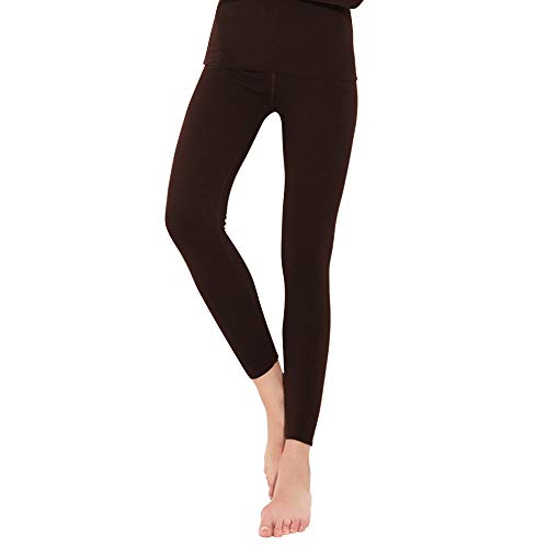 Dizadec Women's High Waisted Seamless Long Pants Thermal Underwear Bottoms Base Layer Leggings