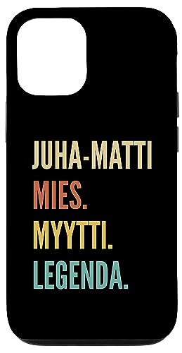 Image of iPhone 12 /12 Pro Funny Finnish First Name Design - Juha-Matti Case
