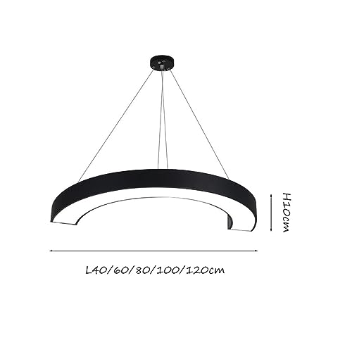 Plafonnier industriel LED 120cm minimaliste pour bureau moderne