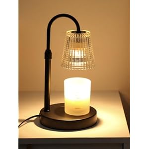 Candle Warmer Lamp,with Timer & Dimmer(3Bulbs),Candle Lamp Warmer Height Adjustable,Gifts for New Home,House Warming Gift,Birthday Gifts for Women/Daughter/Mom/Friend-Black