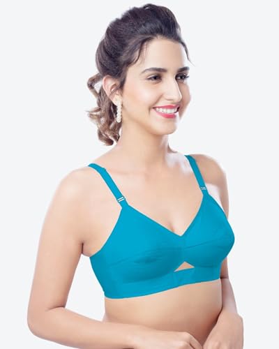 Image of Brida Kavya Xtrasoft Cotton Round Stitch Minimizer Bra - Full Coverage, Plus Size