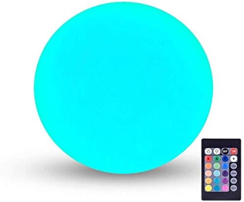 LOFTEK LED Vibrant Light Ball: 6-inch Nursery Night Light with Remote and Press Control, 16 RGB Color Changing & Dimming Rechargeable, Cordless Portable Floating Pool Lights, Ideal for Kids or Decor