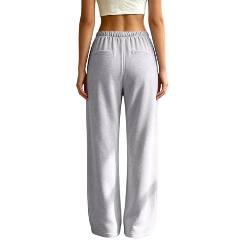 Wide Leg Sweatpants For Women Y2K Low Rise Baggy Sweat Track Pants - image 2