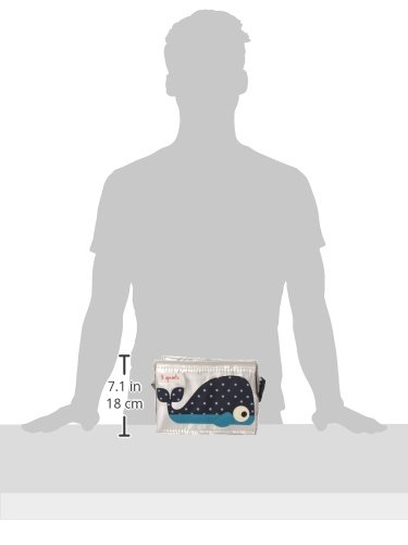 3 Sprouts Lunch Bag, Whale, Blue