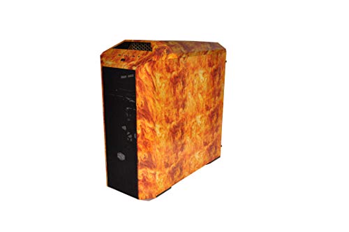 Mo-Co-So Custom Hydro Dipped Mastercase Pro 5 Mid-Tower Case (Orange Flames) #TOP26