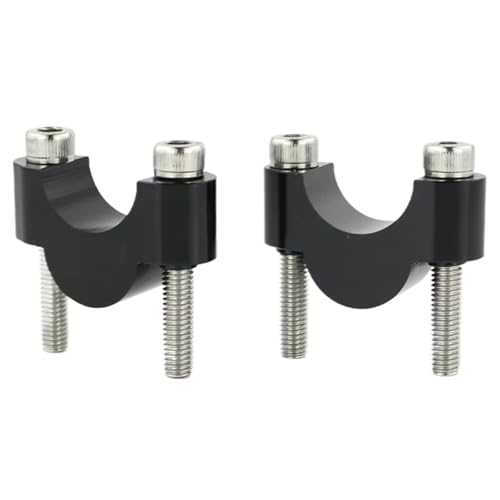 Lenkererhöhungsklemmen Kompatibel Mit Suzuki Für GSX 1000S Für Katana 2006–2016 Für GSX 1200 Inazuma 1999–2001 22 Mm 7/8 Zoll Lenkererhöhung Nach Hinten Verschobene Montageverlängerung Versetzt(Black,