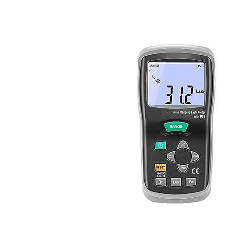 Luxmètre portable avec écran LCD rétroéclairé pour mesure d'éclairage
