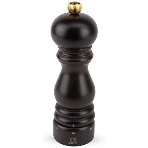 Peugeot - Paris u'Select Manual Pepper Mill - Adjustable Grinder - Beechwood, Chocolate Cover