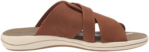 Easy Street Women's Flint Slide Sandal, Tan, 11 Wide | Image 5
