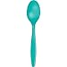 Creative Converting Touch of Color Premium 288 Count Plastic Spoons, Teal Lagoon