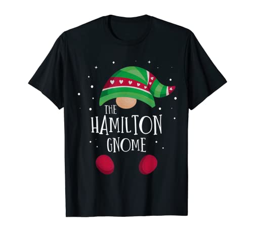 Hamilton Gnome Family Matching Christmas Pajamas T-Shirt