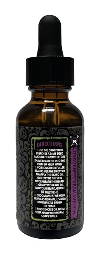 Grave Before Shave Voodoo Blend Beard Oil for Men 1 Oz. Bottle with Dropper Top Dispenser