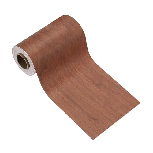 Image of PATIKIL Wood Grain Tape 2 inch x 32 ft, Self-Adhesive Wood Texture Repair Tape Realistic Wooden Effect Patch for Furniture Cabinets Floor Walls, Red Brown