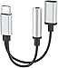 Produktbild USB C auf 3,5mm Kopfhörer Adapter Typ C auf 3,5 mm Audio Adapter 2 in 1 USB Typ C Klinke Adapter Aux Jack Kabel für Huawei Mate 30 Pro,P30 Pro,Mate20 Pro,P20 Pro,Pixel 4,Pixel 3XL,Galaxy S20+/Note 20