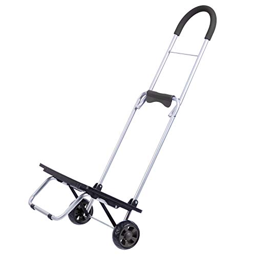 AmazonBasics opvouwbare boodschappentrolley voor trappen, omzetbaar in een trappensteekwagen, handgreep ter hoogte van… - Image 6